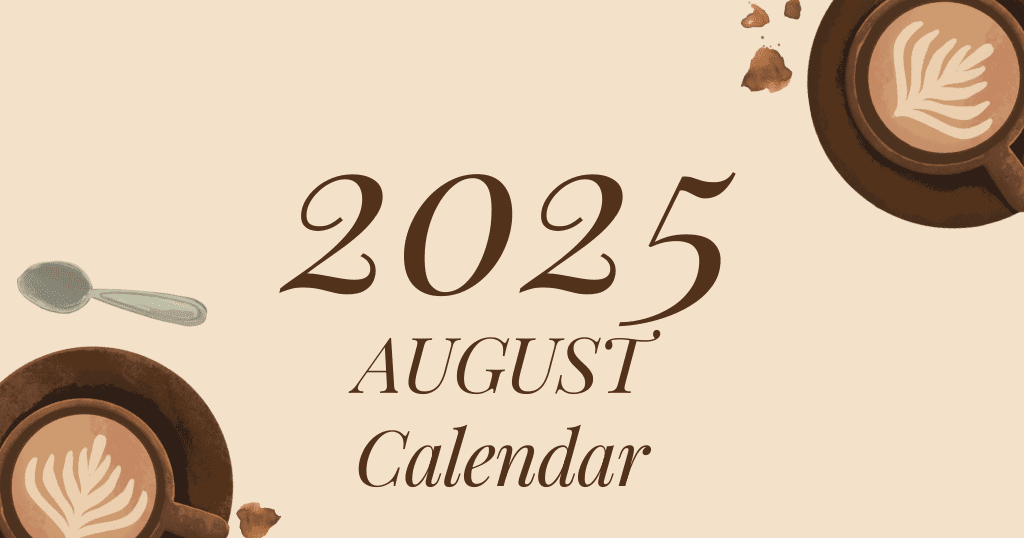 August 2025 Calendar