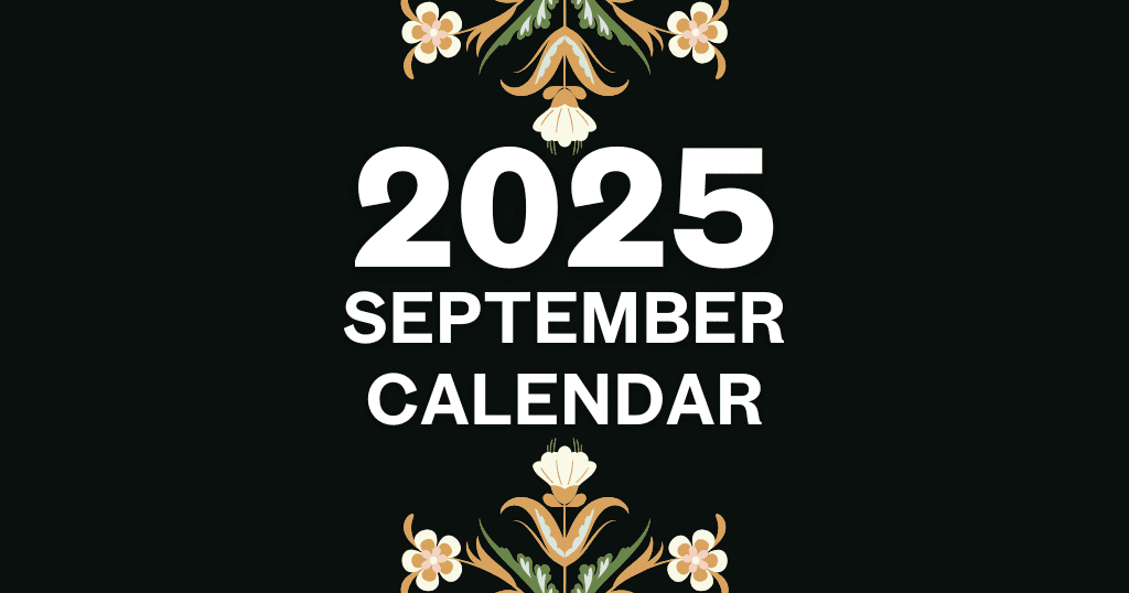 September Calendar 2025