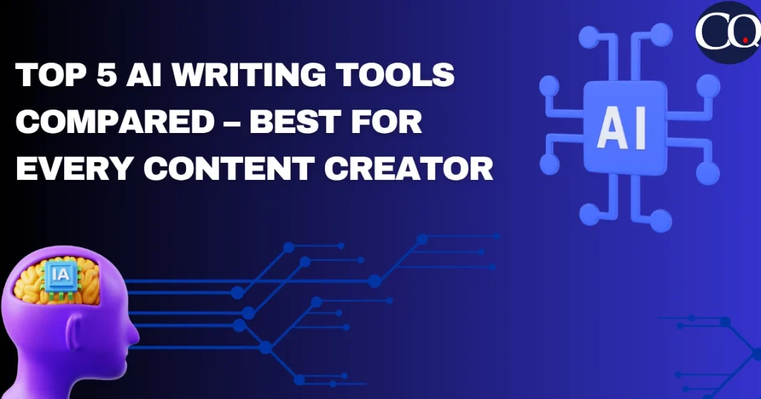 Top 5 AI Writing Tools Compared