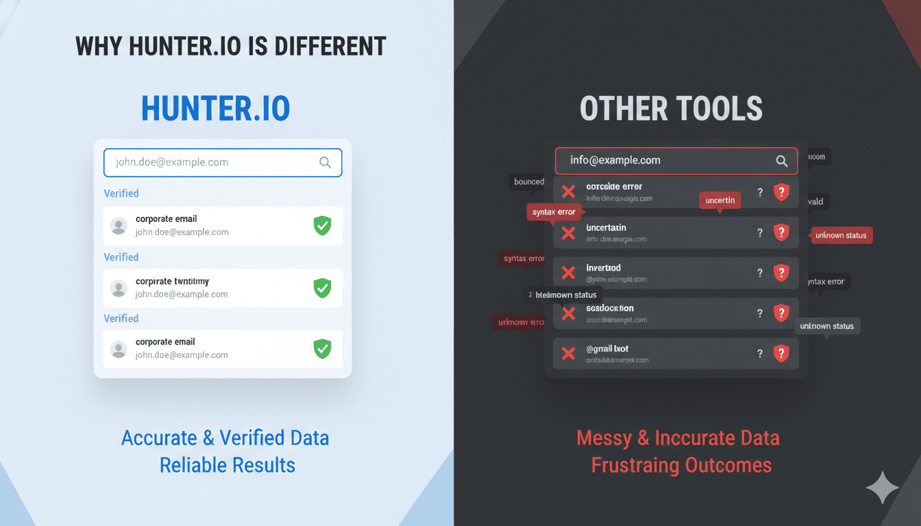 Why Hunter.io is diffrent