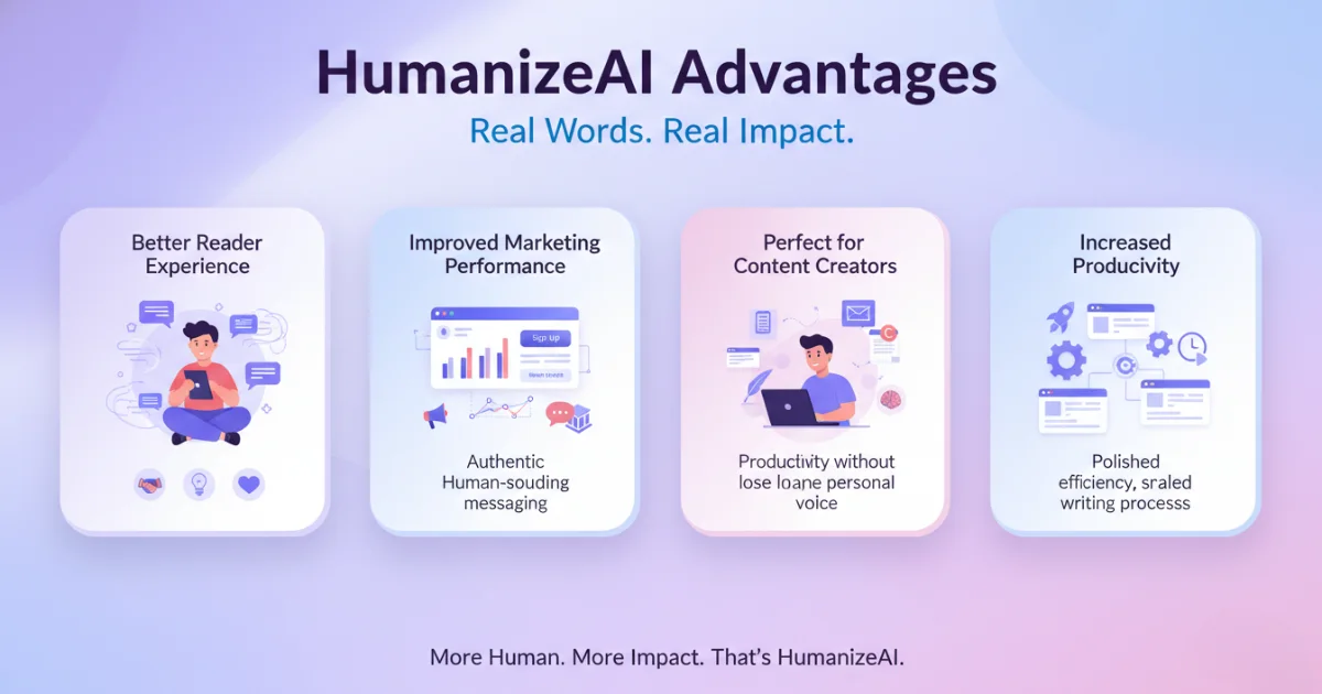 HumanizeAI Advantages