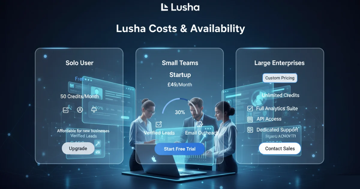 Lusha Costs and Availability