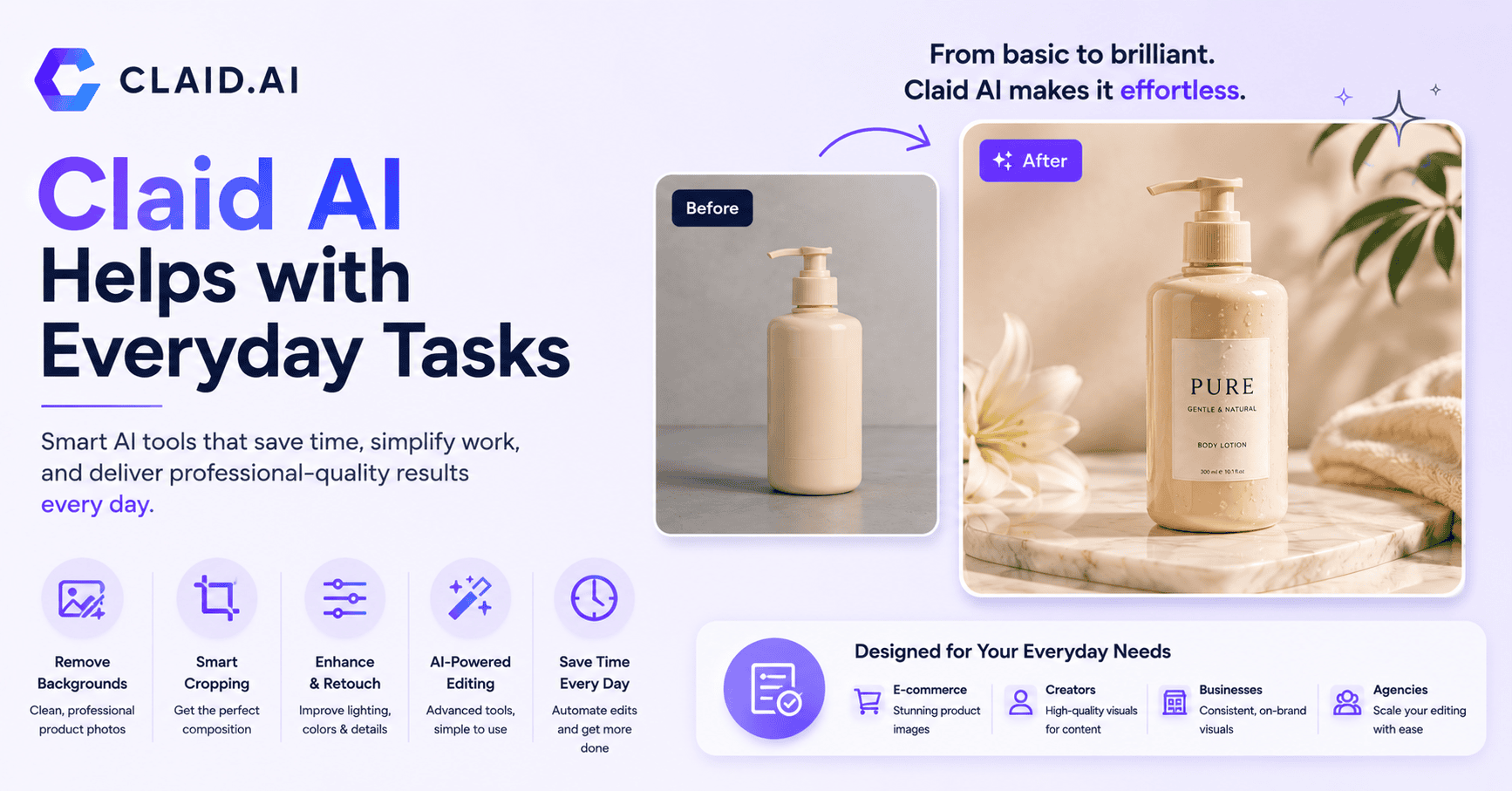 Claid ai helps with everyday tasks