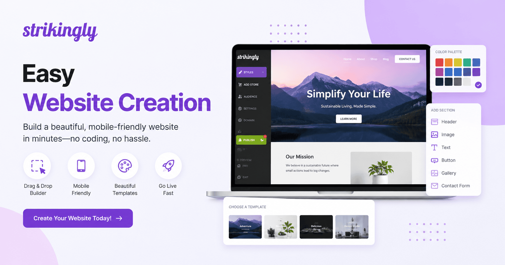 Easy Website Creation